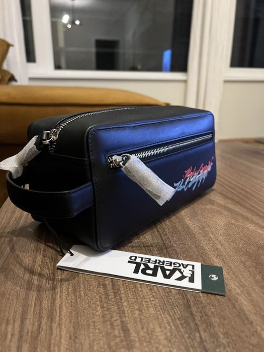 Кожена чантичка Karl Lagerfeld