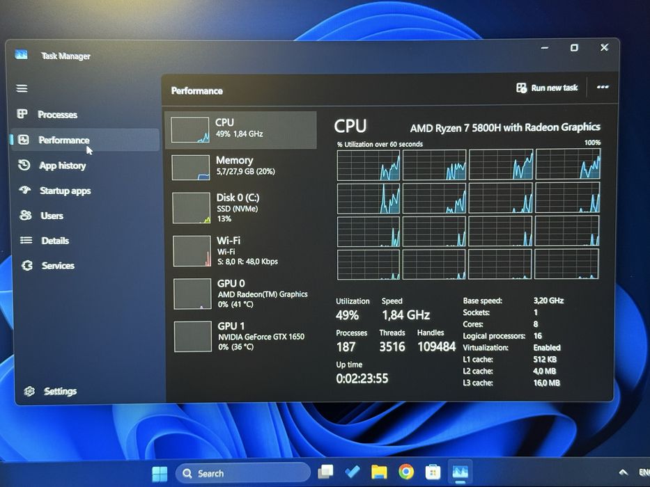 Lenovo IdeaPad Gaming 3 | Ryzen 7 5800H | 32GB RAM | Като НОВ