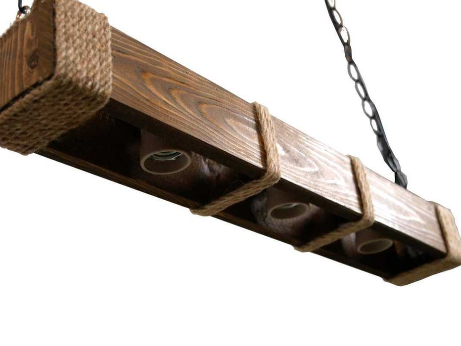 Дървени полилеи - ръчна изработка