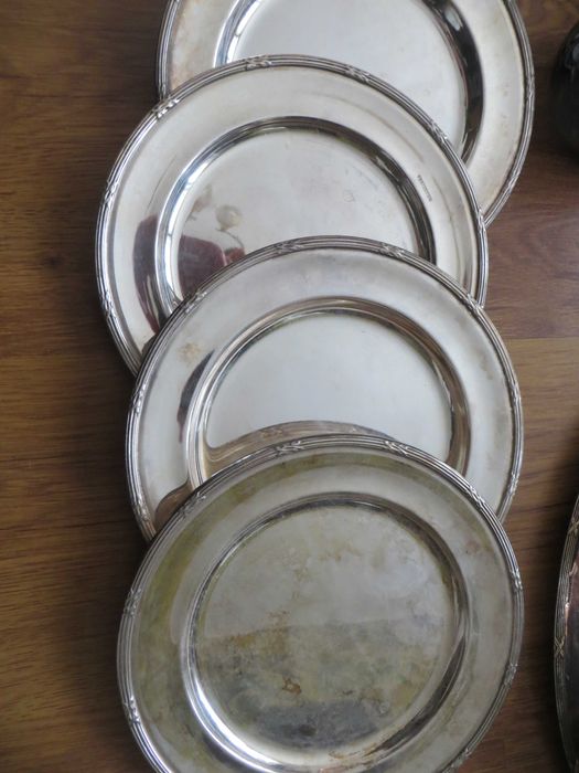 Посребрени свещник, чинийки, купички за лед, сосиери Prima Nysilver