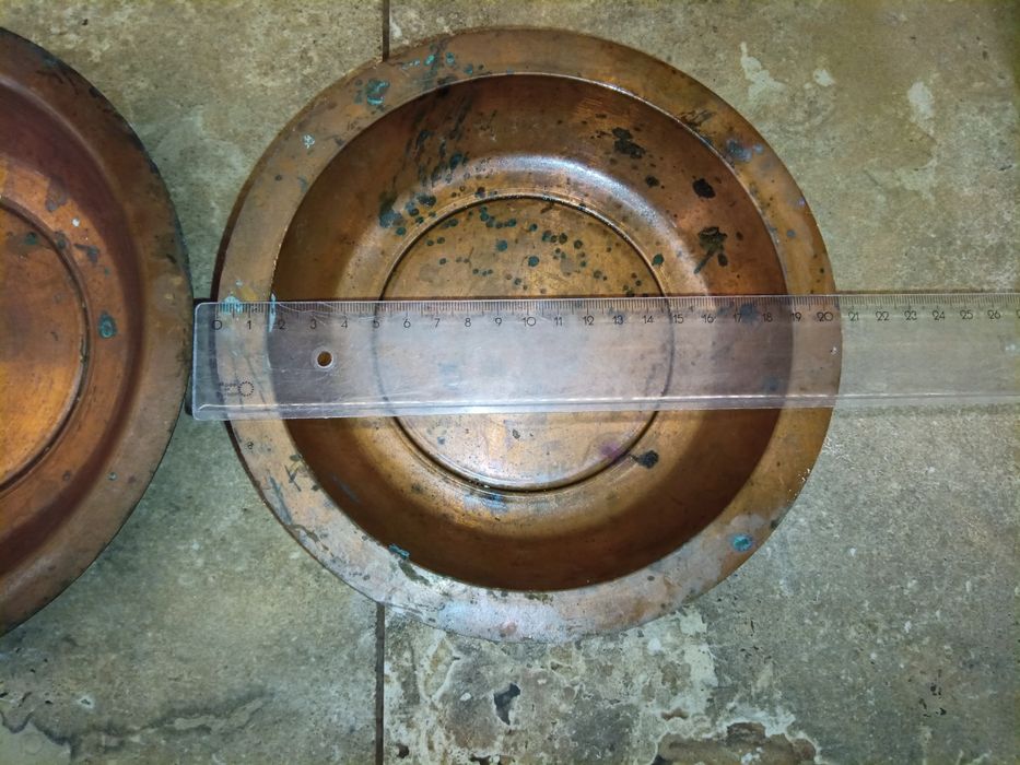 Медни бакърени чинии -2 бр. 20лв /бр