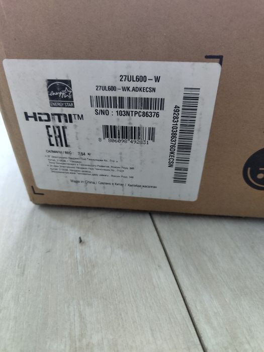 Монитор 4к 27д IPS LG 27UL600