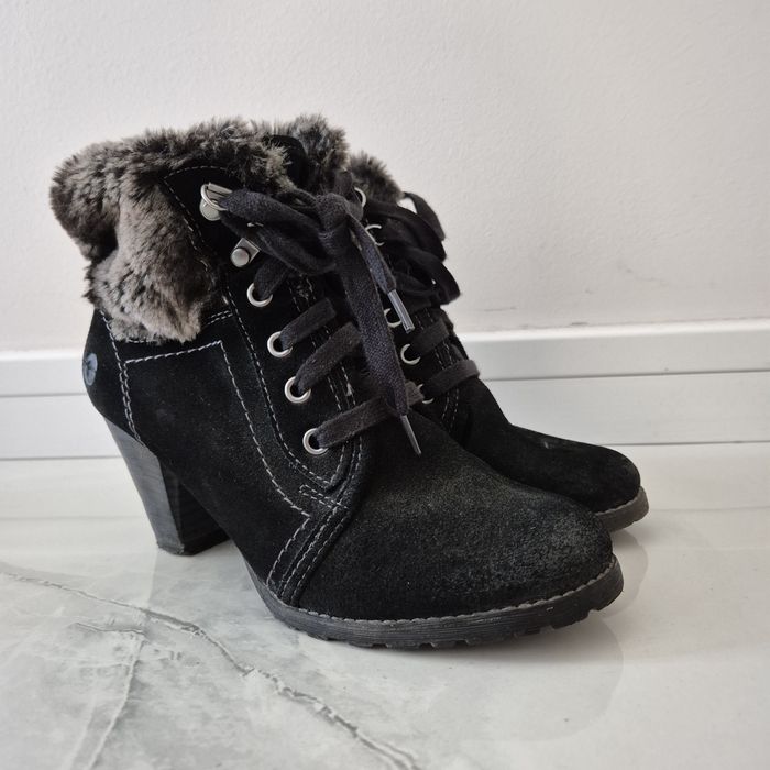 Ghete iarna elegante cu toc dama marime 37