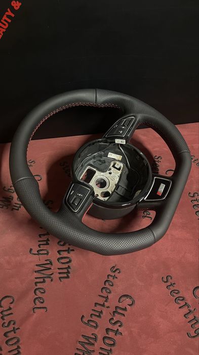 Volan custom audi  A1 A3 A4 A5 A6 A7 A8 Q3 Q5 Q7 padele/fara