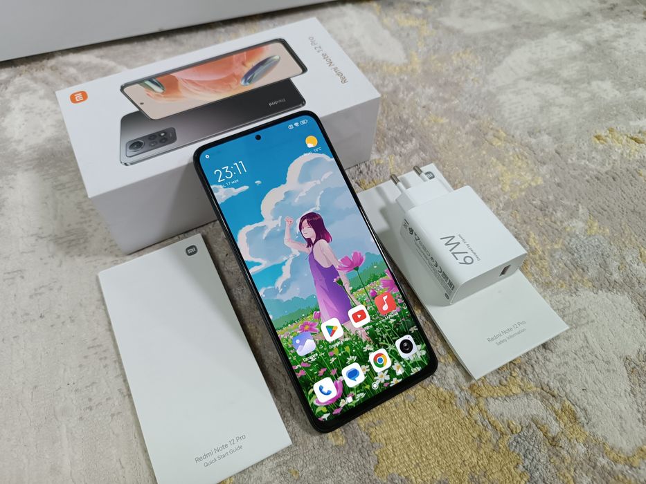 Redmi Note 12 Pro 256ГБ Полный комплект.