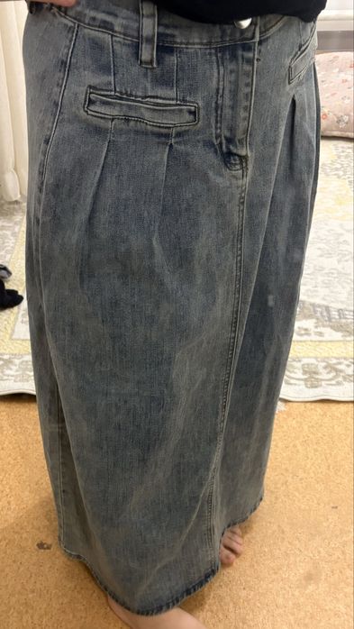 джинсовая юбка...