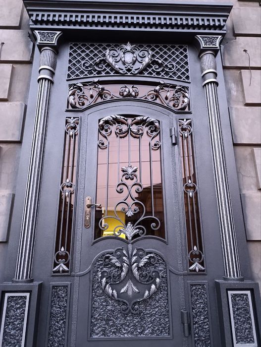 Покраска ворот перила ограды навесы металлоконструкция