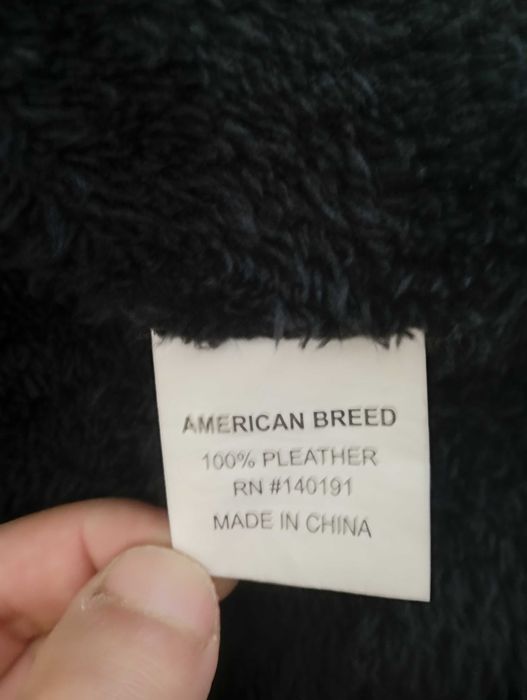 American Breed Яке от изкуствена кожа цвят бордо. Размер L