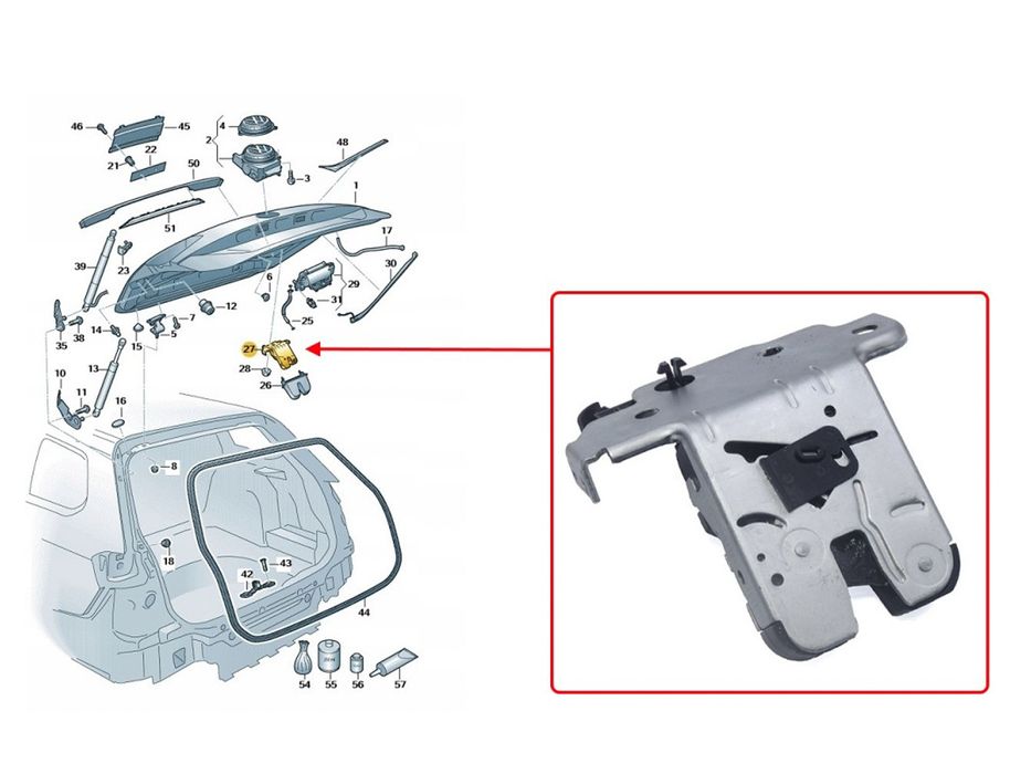 Брава за багажник  за Seat / Vw