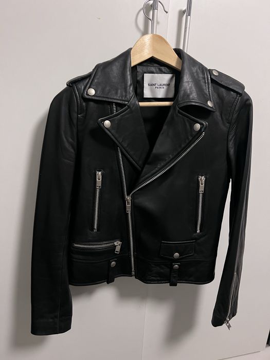 Saint Laurent YSL яке от естествена кожа, S размер