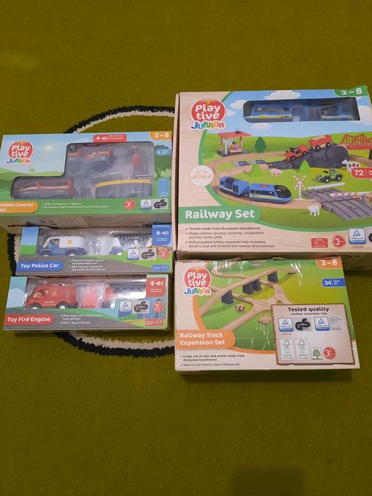 Set cale ferata din lemn