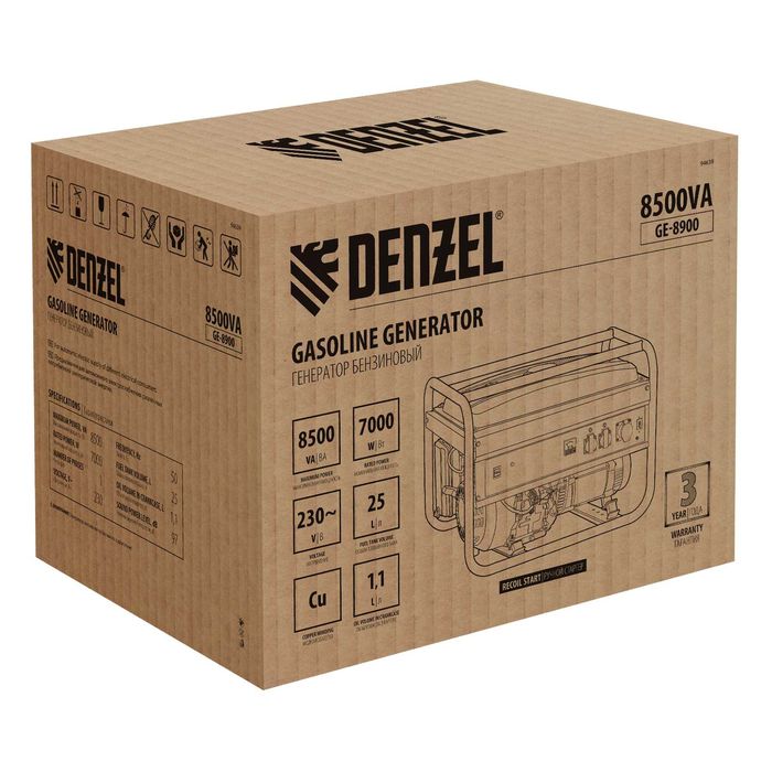Генераторы бензиновые DENZEL ( Россия ) от 1 кВт до 8 кВт.