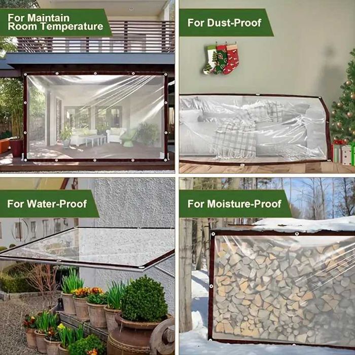 Ветроупорни завеси - прозрачни тип брезент, тенти, шатри, ветробрани