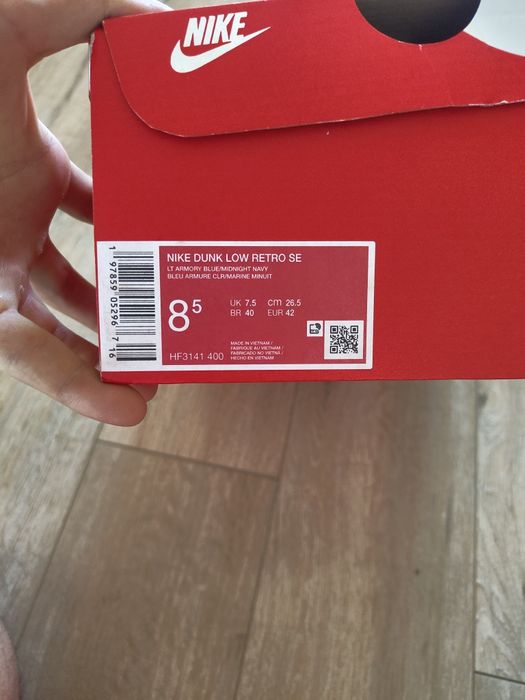 NOI Nike Dunk Low Retro SE 42 teniși bărbați albastru bleumarin jeans