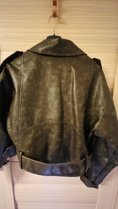 Geaca biker jacheta M-L piele sintetica