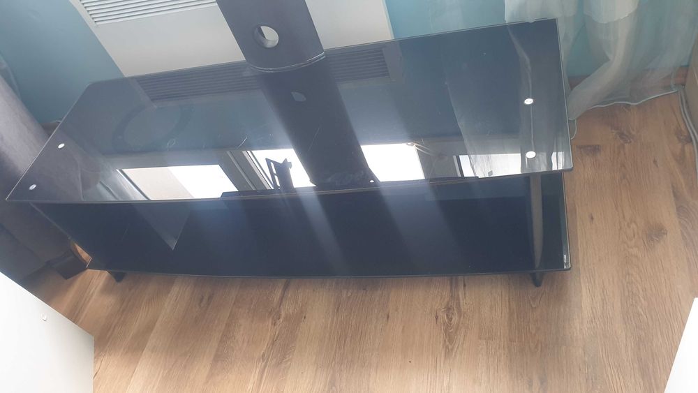 Стъклена маса стойка за телевизор