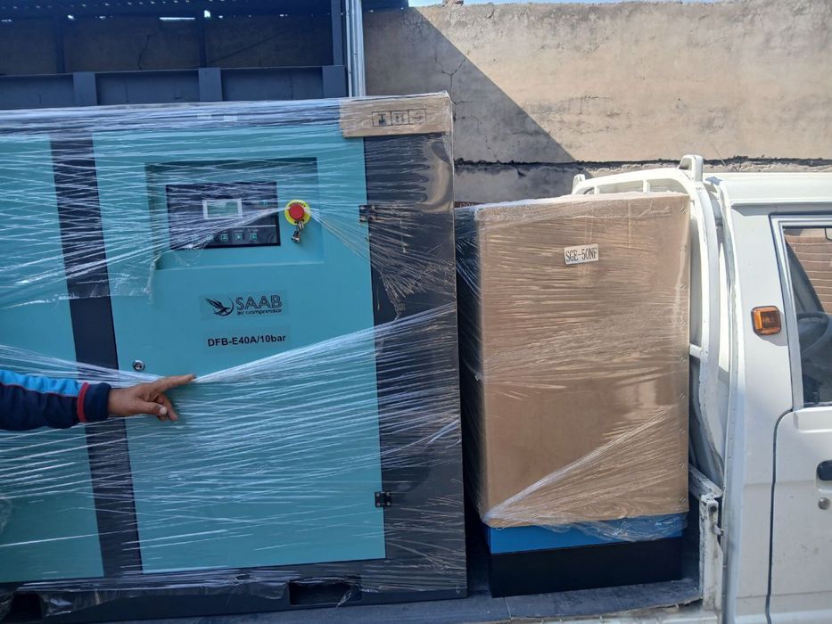 Винтовой компрессор для воздуха блок ресивер осушител филтр ГАРАНТИЯЛИ