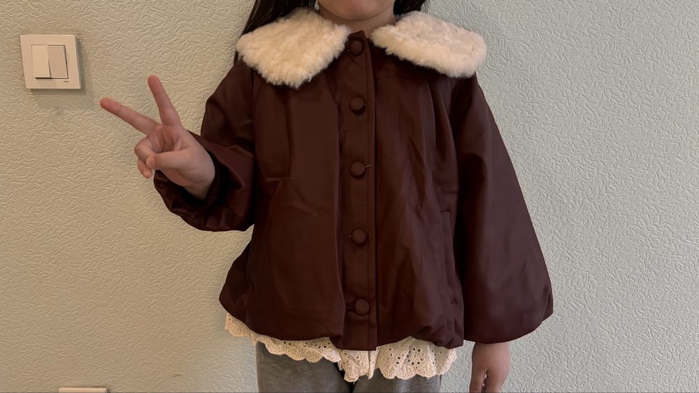 Десткая кожанка с подкладом