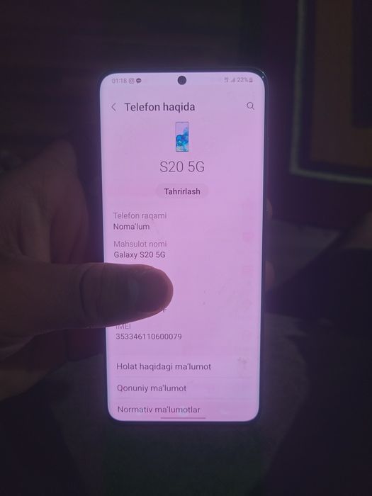 Samsung S 20 5G Samarqand