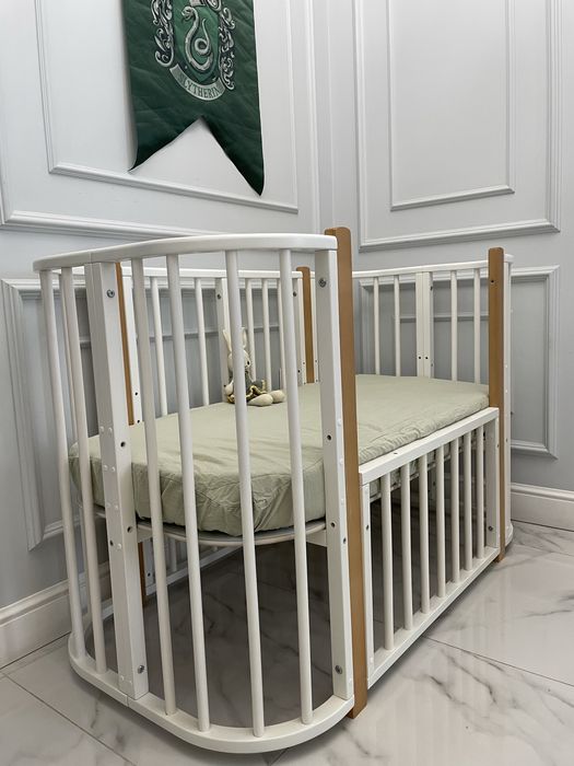 Кроватка трансформер + маятник + матрас