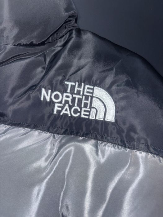 Geacă L The North Face negru neagră gri alb albă  Nouă nepurata new