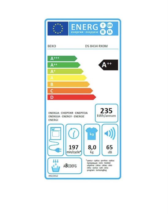 Сушилня Beko DS-8444RX