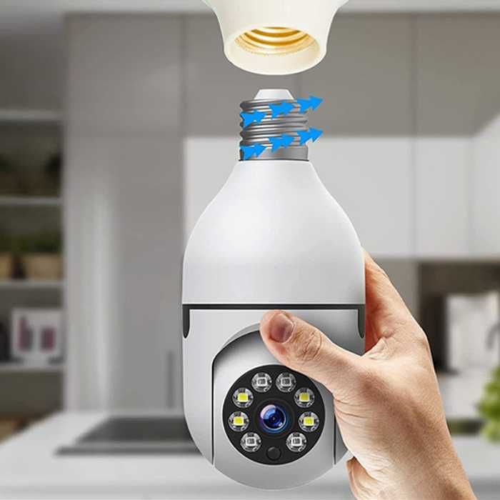 Камера за видеонаблюдение 355° – Монтаж като крушка