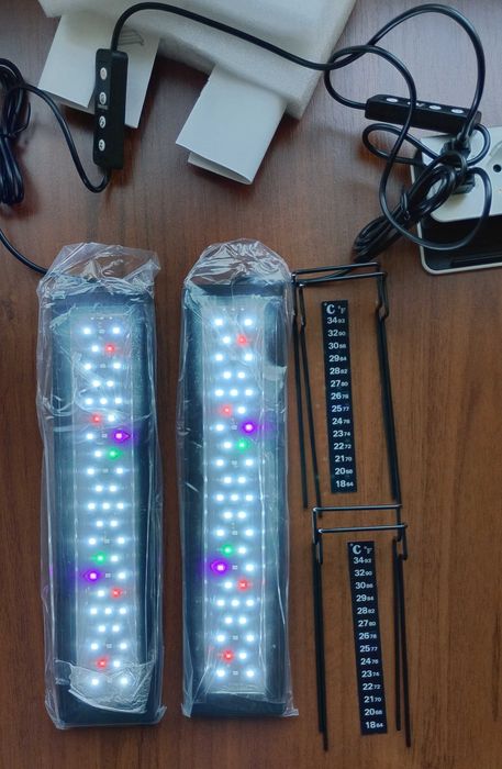 Чисто нови LED лампи за аквариум и нагревател за аквариум