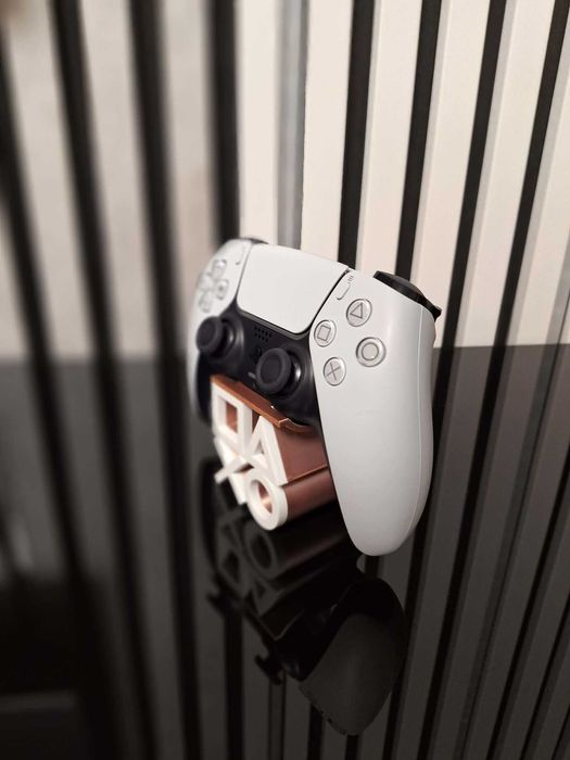 Suport controller PlayStation – stand gaming (cupru+alb)