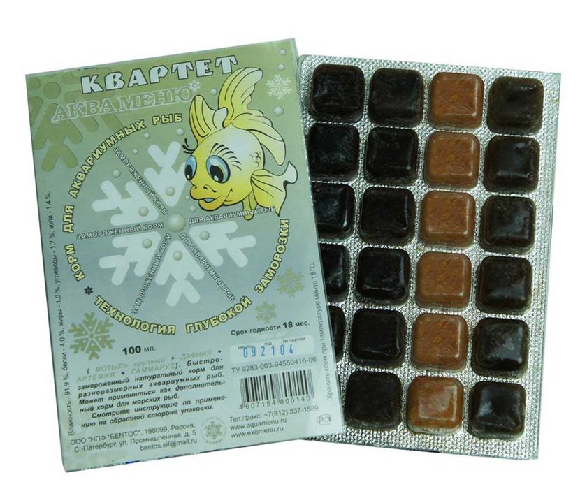 Замороженный корм для рыб