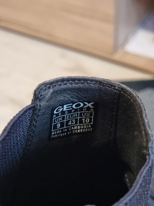 Ghete Geox barbati piele intoarsa bleumarin/ albastre marime 43