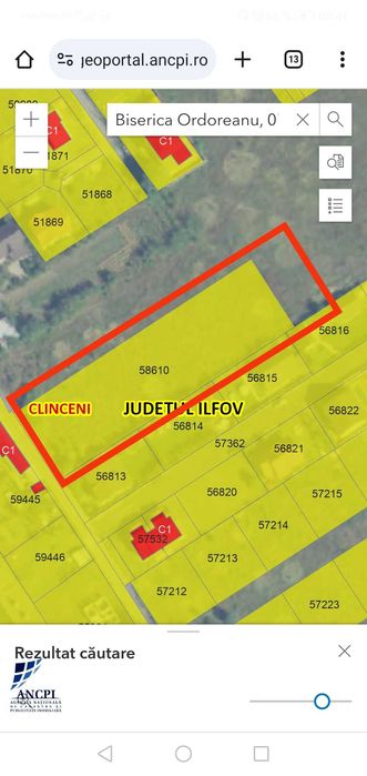 Teren de vanzare Ordoreanu -Clinceni