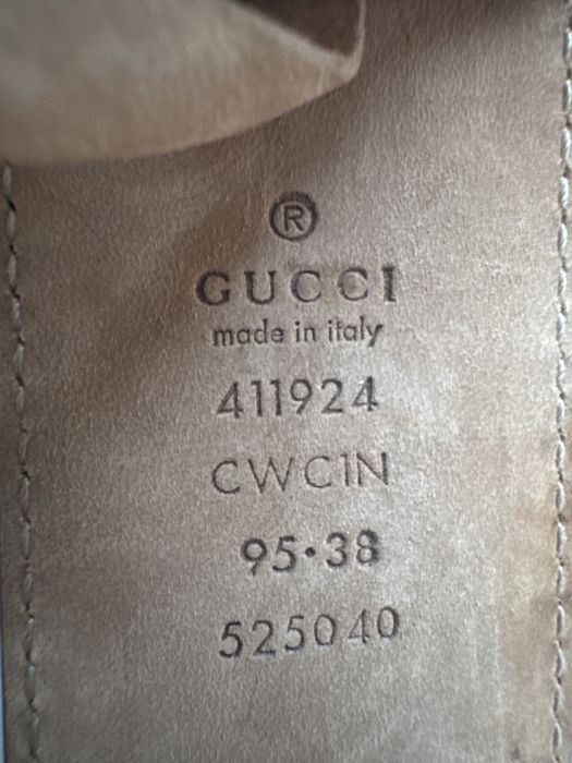 Оригинален Gucci колан естествена кожа червен 95/38 – като нов