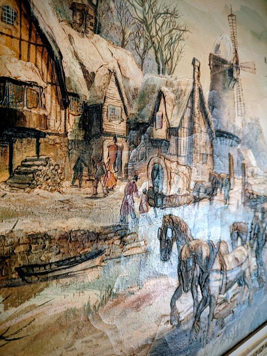 Tablou in ulei pe panza cu semnatura