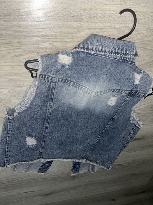 Дамски дънков елек