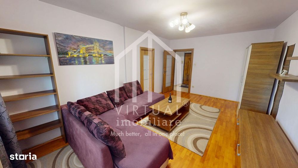 Apartament de vanzate in Sibiu cu 2 camere mobilat, bloc cu lift
