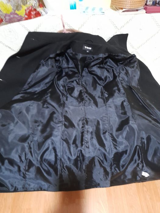 Pardesiu dama,de toamna negru,38/M