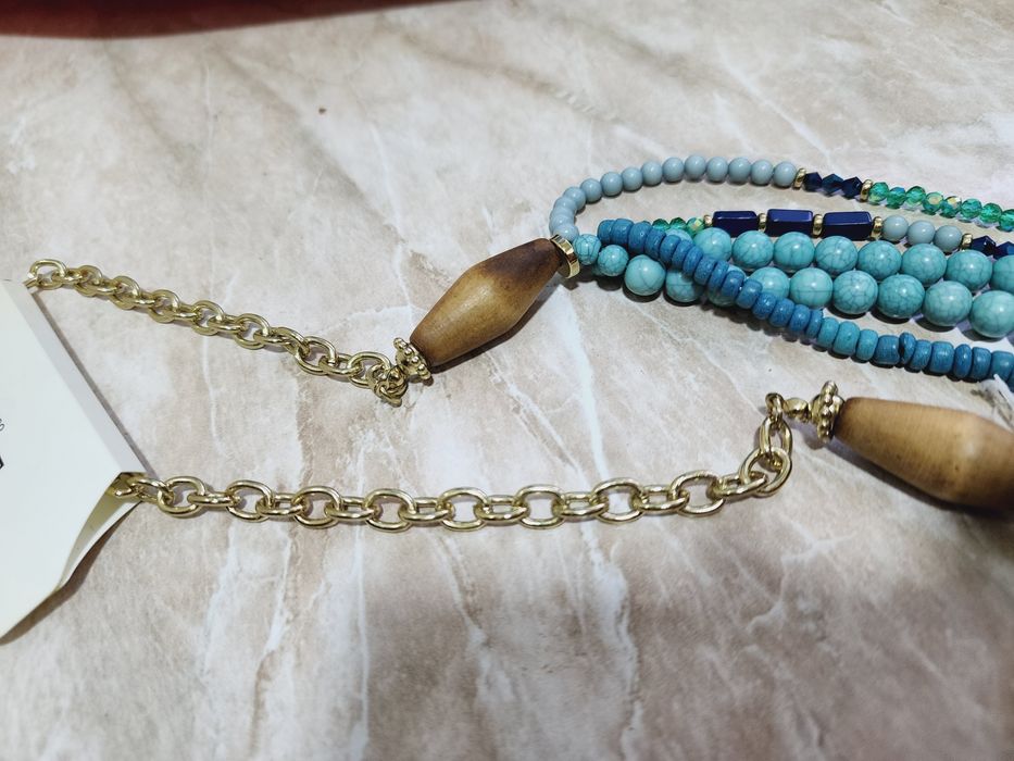 Бусы голубые из Дубая