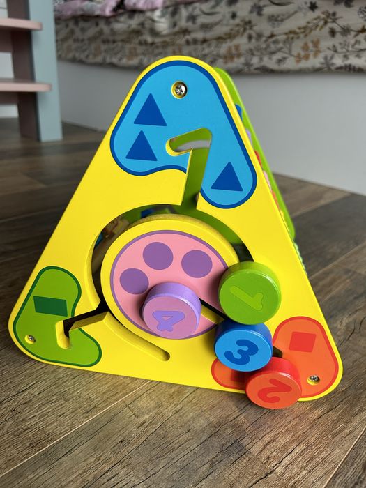 Centru de activitati lemn Bigjigs Toys 5 in 1