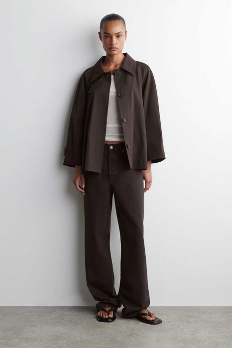 jachetă trench COS A-LINE, maro, XS, nepurtată