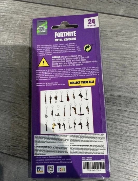Breloc Metal Fortnite – Six Shooter (Revolver), Sigilat, Colecție