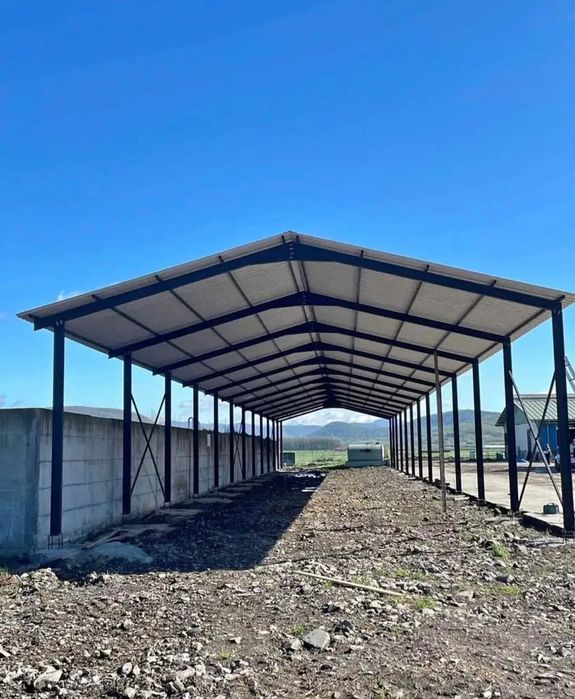 Hale metalice structurii complete
Lățime lungime și h 
5x20x4
6x20x4
8x20x4
10x20x4
12x20x4
14x20x4
16x20x4
18x30x4
20x50x4
Structurile sunt confecțio