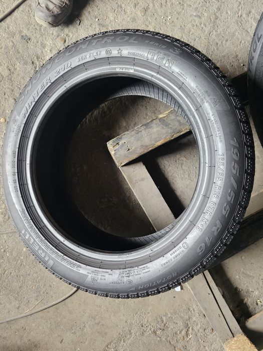4 anvelope iarna 195 55 16 Pirelli Runflat 2020 6.6mm