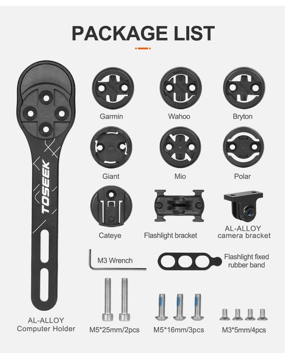Suport computer bicicleta aero Garmin Bryton Gopro Wahoo Giant Mio