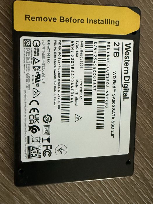 Hard disk Western Digital red 2TB