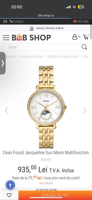 Fossil de dama Jacqueline - 4 modele - nou fiecare