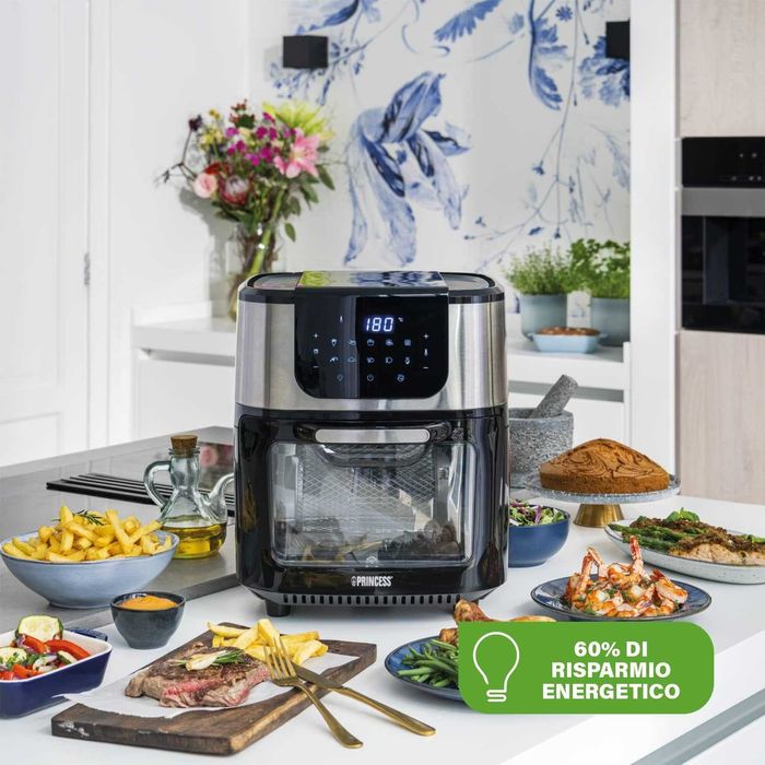 Уред за готвене с горещ въздух и фурна Princess DeLuxe AirFryer Oven 11L (182075)