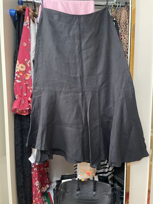 Юбки материал лен