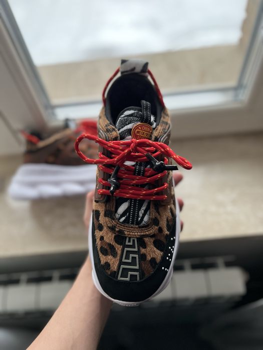 Versace chain reaction leopard