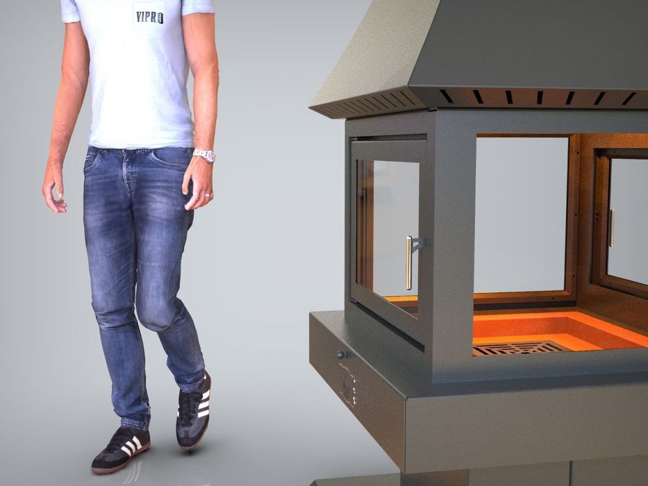 Камин островной PRO-950"4D",отопление,печь,обогрев